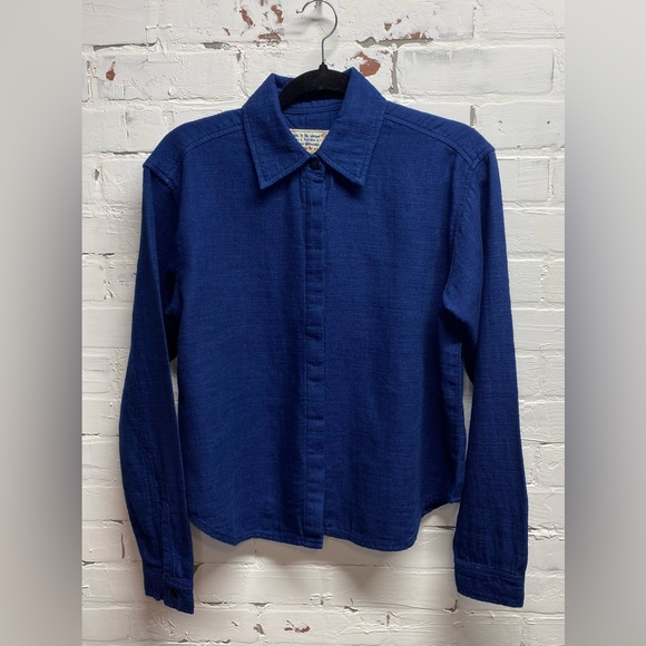 NWT SANDRINE ROSE FOR FREE PEOPLE 100% COTTON LONG SLEEVE BUTTON DOWN - Picture 2 of 8